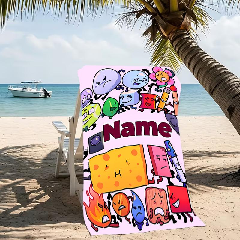 Customizable Personalized Beach Towels Nanimate Insanity Themed designs.Suitable for the Beach, Yoga, Sports;ideal As Beach Accessories