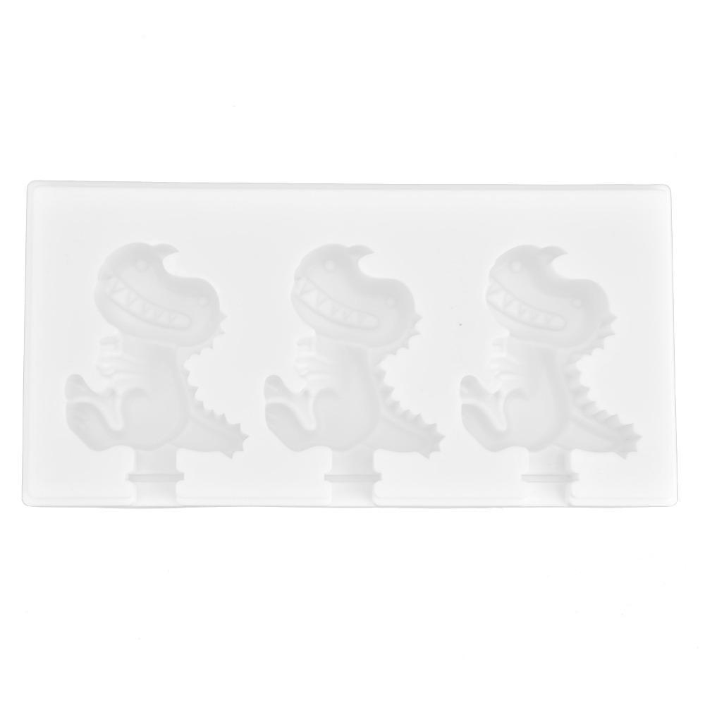 Dinosaur Shape Silicone Ice Bar Mold Heat Resistant Popsicle Mold Kitchen DIY Tool