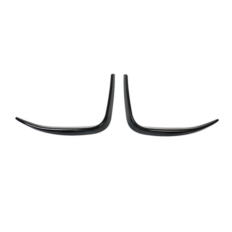 Authentic 1 Pair Front Bumper Spoiler Cover Glossy Black For Ford Mustang Mach-E Glossy Black