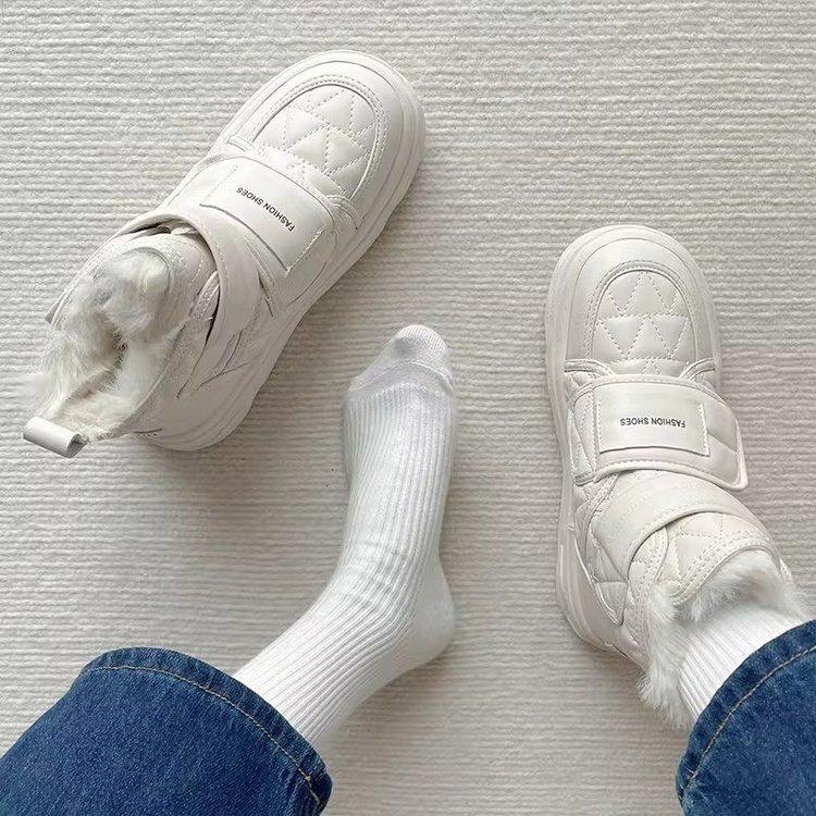 Internet Celebrity Snow Boots Women's Shoes 2025 New Winter Velvet Women's Boots Waterproof and Non-slip Thickened Warm Northeast Cotton Shoes