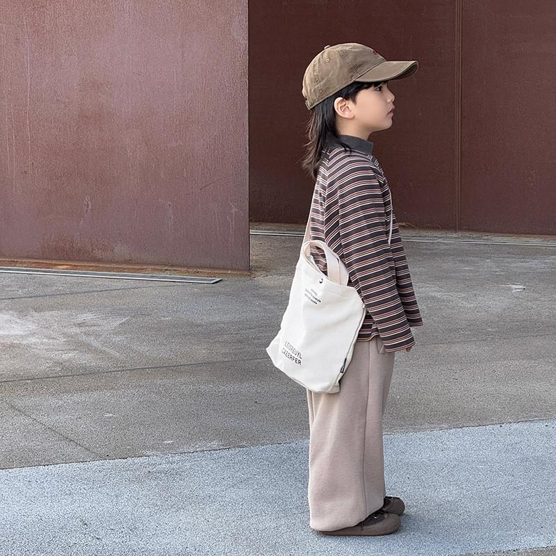 Kids Shoulder Fashionforward Bag With Letter Pattern Lightweight And Versatile For School