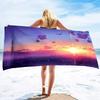 Beach Towel Oversized Travel Beach Towels Blanket Sand Free Quick Dry Absorbent Pool Towels Hawaiian Beach Bath Towel Pink Sky