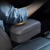 Universal Car Armrest Box - Auto Extendable Storage Organizer with Cushion, Longer & Higher Center Console Pad for Comfort & Con