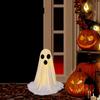 2025 Halloween Spooky Ghost Statue With Light Cute Resin Ghost Ornaments Halloween Tabletop Decoration For Window Yard Porch