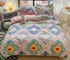 Bedding Set Nordic Boys Girls Single Double Queen King Full Size Flat Sheet + Duvet Cover + 2pc Pillowcase New Home Textile B92C