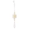 Faux Pearl Christmas Tree Ornaments Winter Faux Pearl Beaded Christmas Hanging Decoration with Faux Crystal Drop Pendant for Wedding Holiday Decor