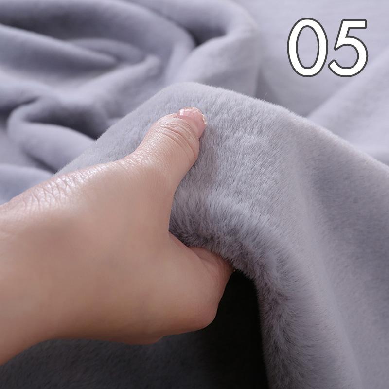 Tissu Peluche Super Doux Polyester Imitation Fourrure de Lapin Rex Épais 50*50cm Pour Fond d'Étalage Comptoir Vêtements de Poupée