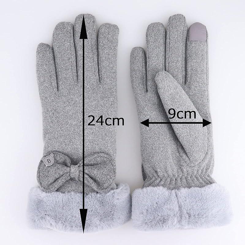Used [New] Lycharoty Gloves Women's Christmas Present Gift Present Christmas Present Girlfriend Present Women's Popular Gloves Women's Warm Christmas