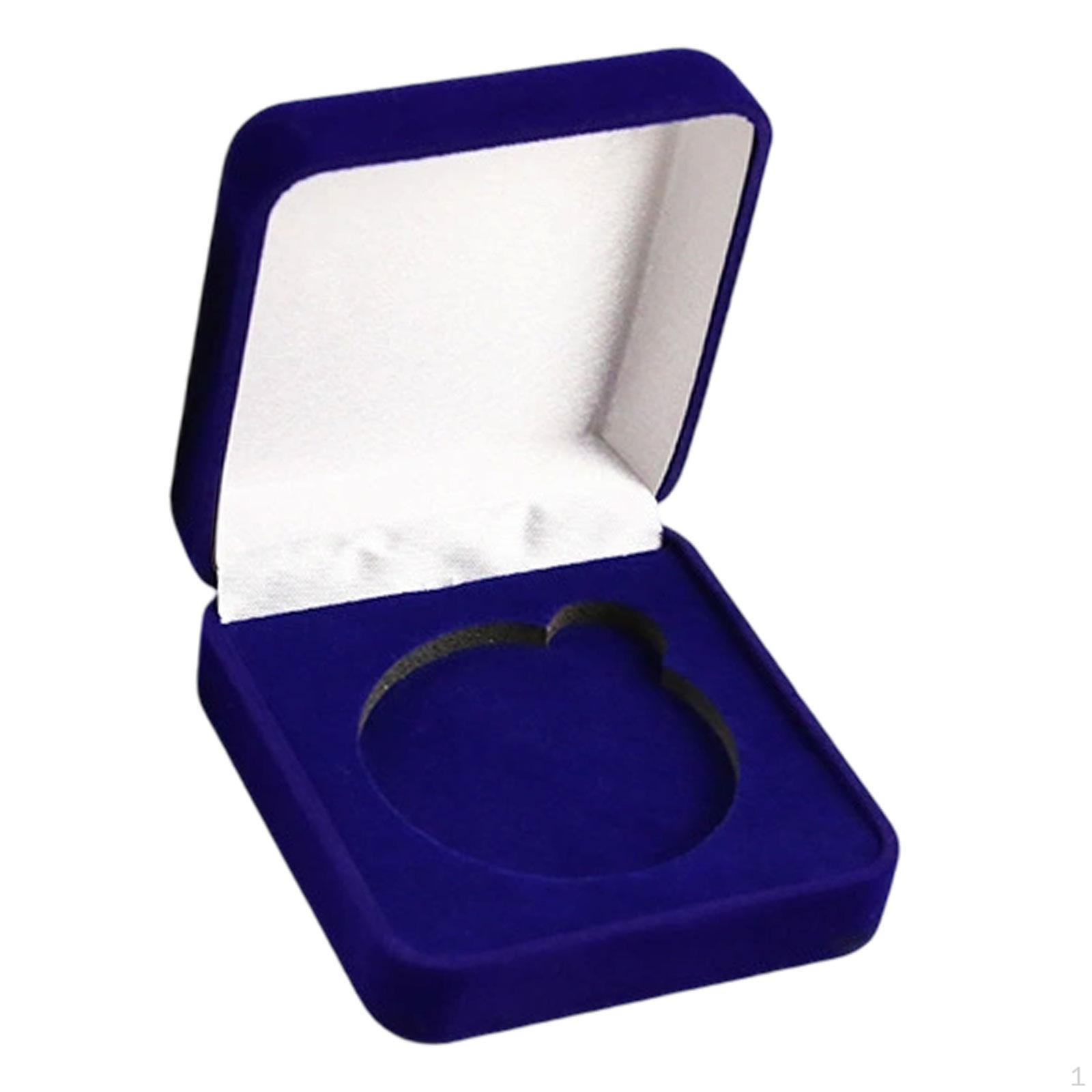 

Ящик для монет Challenge, держатель памятных монет, подарочная коробка, пылезащитный презентационный дисплей для синий