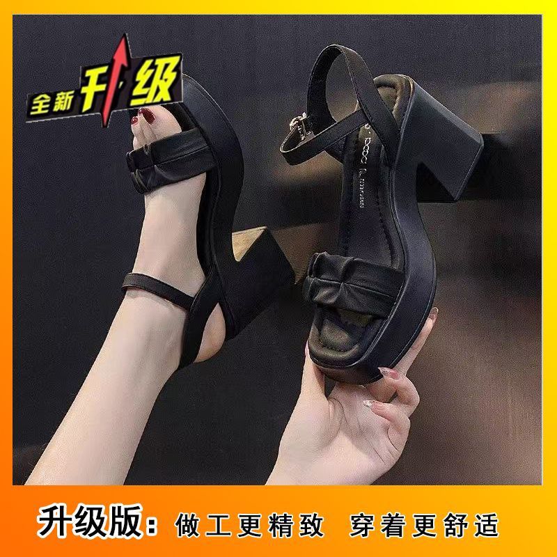 Roman Outer Wear Heightened Wedge Sandals Women 2025 Summer New Super Fairy High Heel Non-slip Fashion Casual
