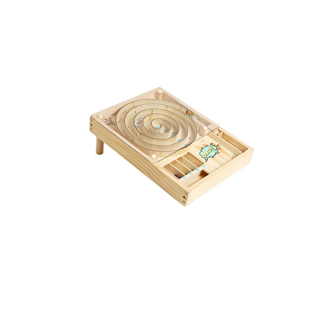 Wooden Pinball 3D Maze Children's Concentration Training Parent-child Interactive Desktop Educational Toy