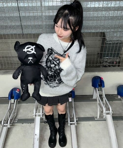 [USED] OY/OY ODOLLY BAG/Audrey plush bag. Retail price: 10780 yen.