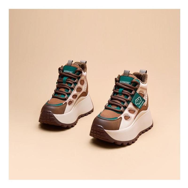 

Inner height-increasing women s shoes casual sports shoes new spring and autumn versatile dad shoes light luxury 40 темно-коричневого кольору