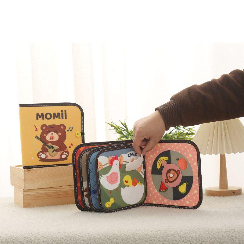 

Kids Tear-Proof Farm Animal Busy Felt Book Toys Early Education Pop-up Book Enlightenment Baby Cloth Book Bear busy book.