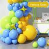 Blue Lemon Yellow Fruit Green Balloon Wreath Set Summer Tropical Four-Pointed Star Aluminum Film Balloon Children'S Birthday
