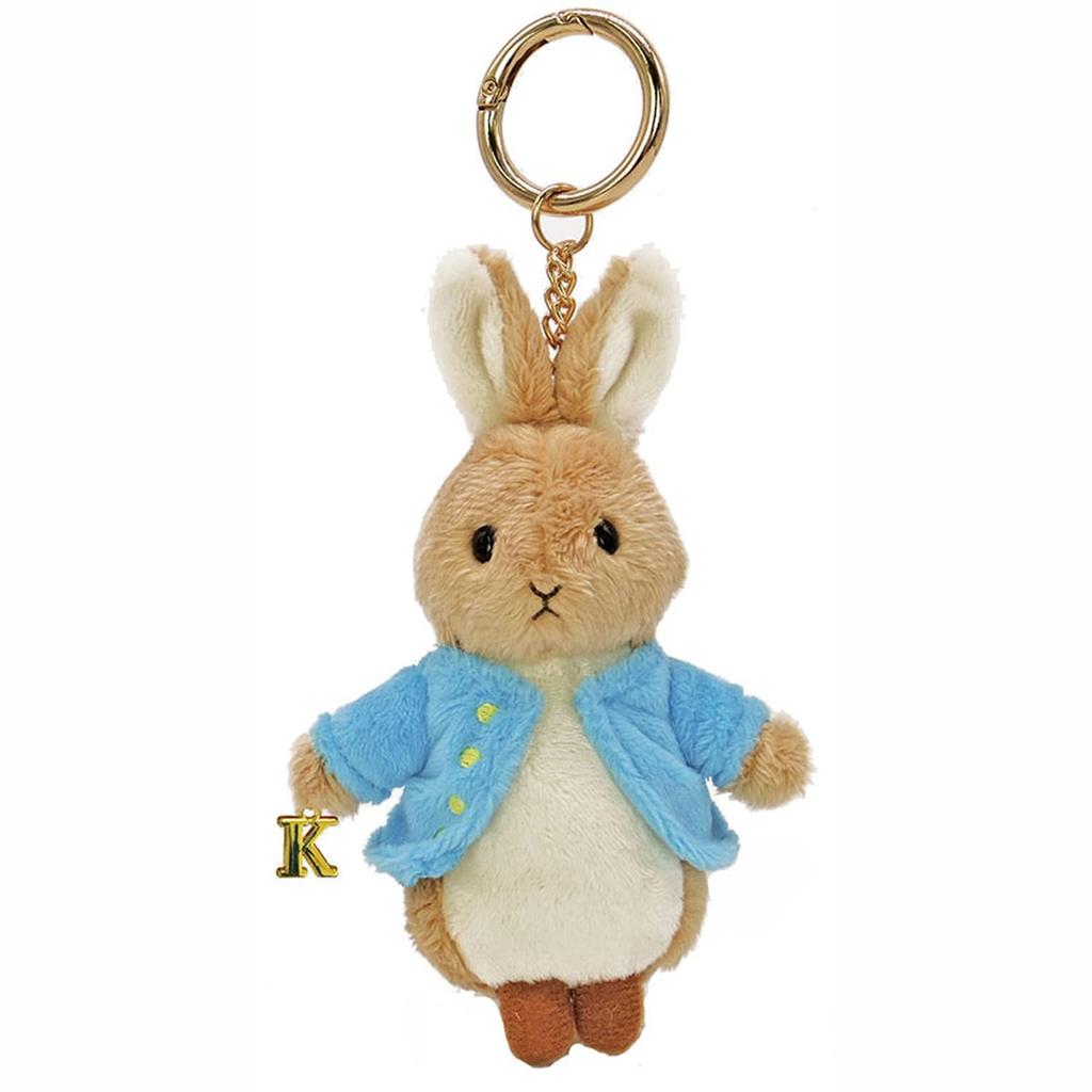 Nakajima Corporation Peter Rabbit Plush Initial Mascot, K H 5.1 X W 3.5 X