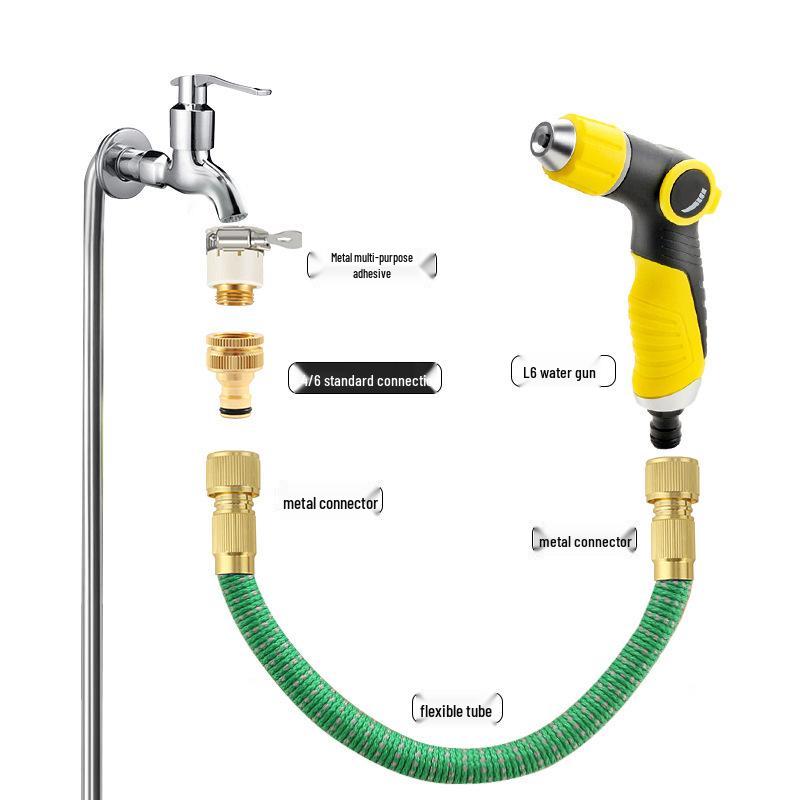 High-Pressure Telescopic Spray Gun for Car & Home Cleaning