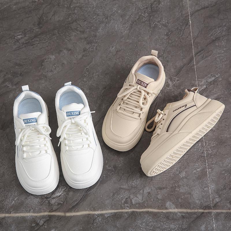 Fashion White Shoes for Womens Sneakers Shoes Casual Flats Sneakers Female Fashion Comfort Vulcanized Platform Shoes Zapatos De Mujer