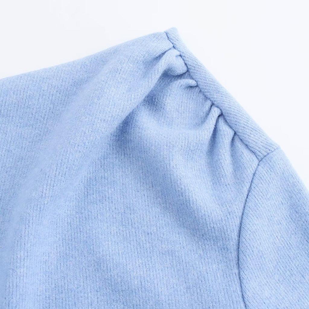 2024 Autumn Women's European & American Asymmetrical Soft Top