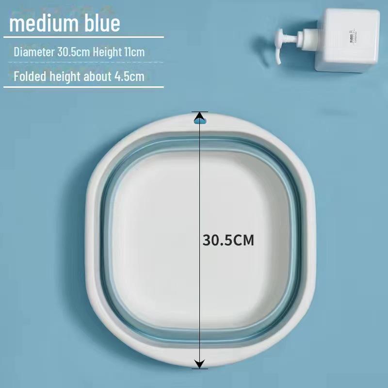 

Портативная складная силиконовая раковина для стирки — креативная и стильная раковина для дома, путешествий и использования на открытом воздухе. Идеально подходит для общежитий. medium бежевый/синий
