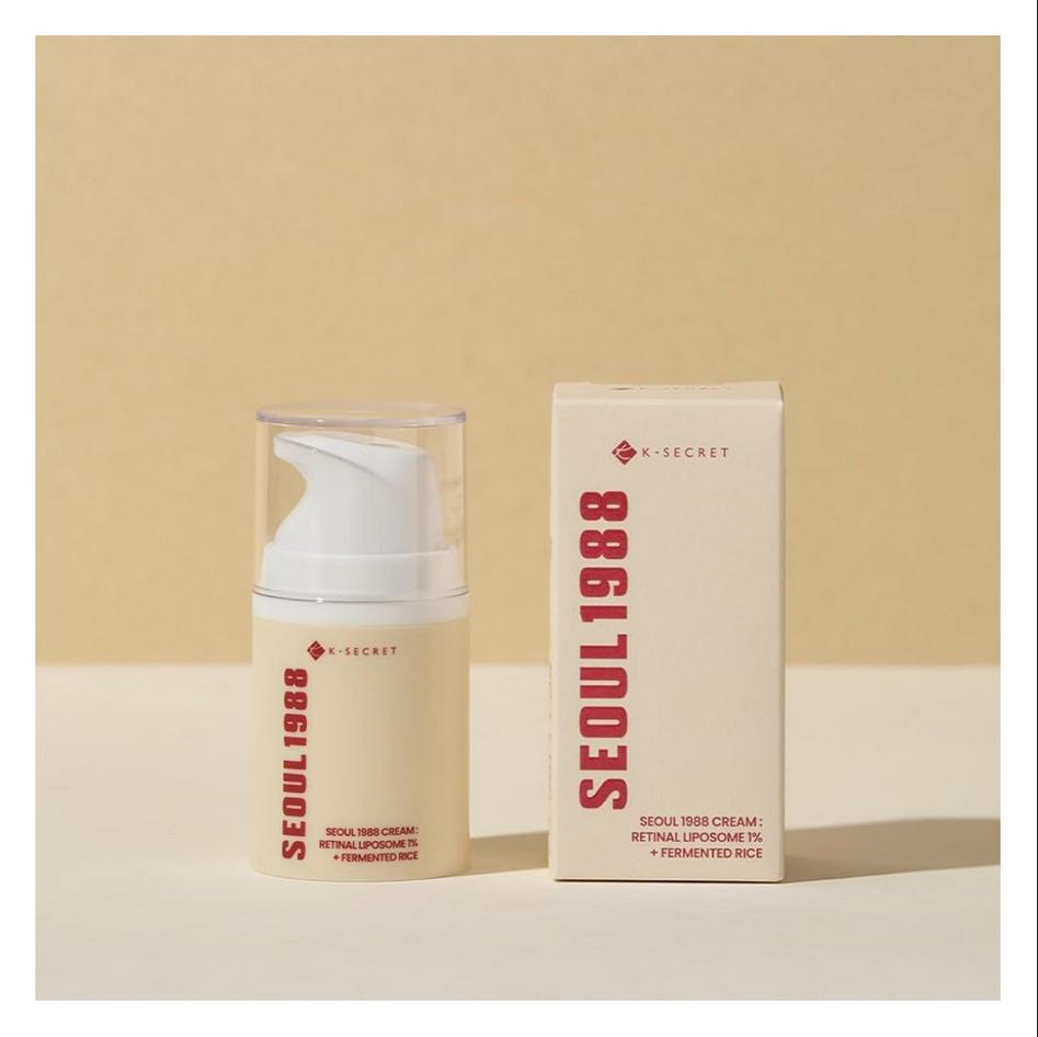 K-SECRET SEOUL 1988 Cream : Retinal Liposome 1% + Fermented Rice 50ml/ Anti-Aging, Moisturizing, Korean Cosmetics, Kbeauty