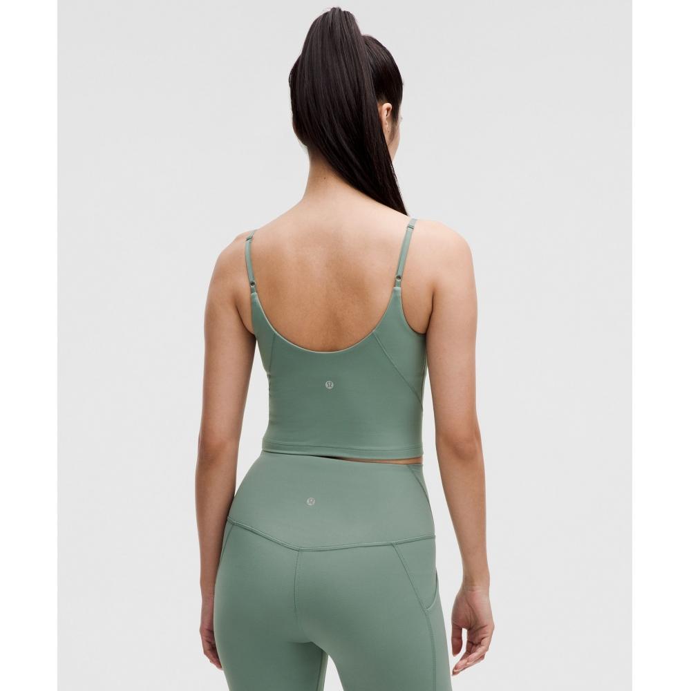 Lululemon Align  Cropped CAmi TAnk Top  Light Support  A B Cup crAter Blue