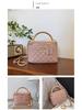 Retro Handheld Diamond Lattice Bucket Bag - 2025 Stylish Crossbody Chain Bag for Women
