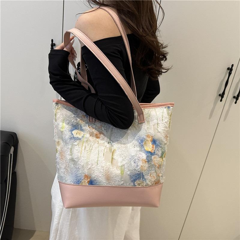 Beautiful Trend Casual Large Capacity Versatile Sweet Gentle Temperament Student Class Commute Shoulder Armpit Bag