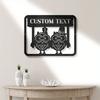 Custom Owl Welcome Sign Classic Metal Home Decor No Power Needed Versatile Occasion