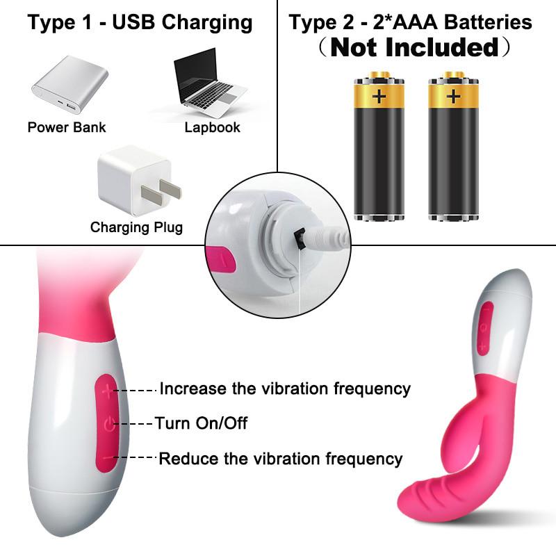 12 Modes G-Spot Vibrator Female Vagina Massager Clitoris Dual Vibrations Dildo Adult Sex Toys