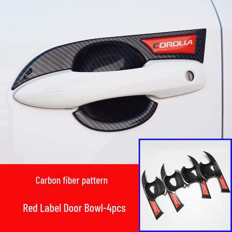 Corolla Door Handle Protection Stickers for 2019-2023 Model - Enhance Your Car's Style with Outer Door Bowl Handle Modification Kit.