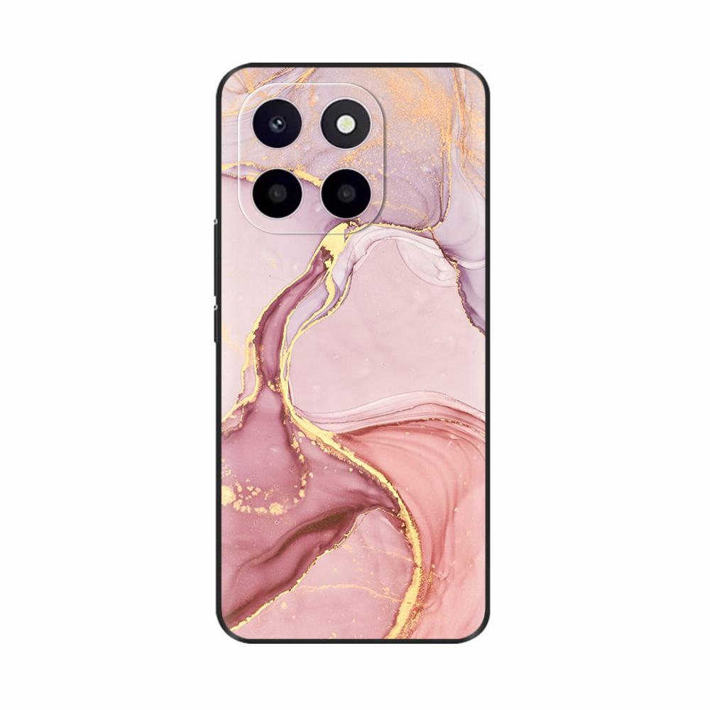 Pro Honor X6c Pouzdro Roztomilé TPU Silikonové Pouzdra na Telefon Pro Honor X6c Zadní Kryt HonorX6c X 6C Tištěná Květina Měkký Silikon Coque Fundas