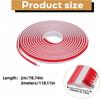 1pc 2m/3metersX19mm Peel and Stick Baseboard Molding Trim Flexible Self-Adhesive Wall Base Moulding Trim Caulk Strip