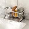 Kitchen Counter Organizer Compact Sink Organizer Compact Design Dedicated Compartments Elegant Aesthetics Space Optimization