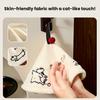 Hand Towel with Hangable Lanyard Coral Velvet Quick Drying Water Absorption Soft Skin-Friendly Cute Cat Dog Embroidery Durable Kitchen Bathroom Use