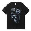 Rap Singer Tupac 2pac Hip-hop Streetwear Oversized Sleeve T-shirt 2025 Summer Fashion and WoKids Cotton T-shirt
