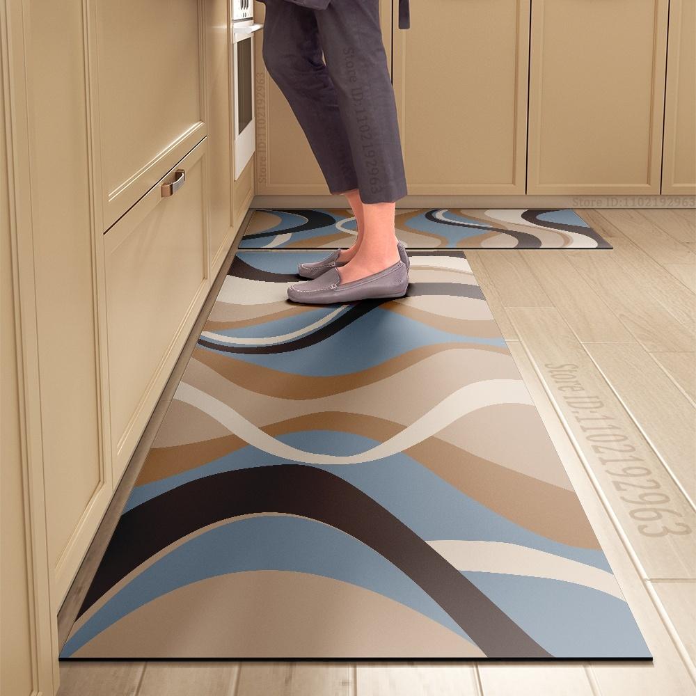Kitchen Rug Durable Home Entrance Doormat High-end Kitchen Mats for Floor Waterproof House Hold Washable Non-slip Large Carpet