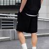 Li-Ning Letter Logo Print Straight Shorts Men Bottoms Black AKST593-4