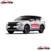 COBATANG Door Handle Door Bowl Garnish Carbon Fiber Exterior Chrome Plated for Mitsubishi Outlander PHEV GN0W Covers, Protectors, Parts,