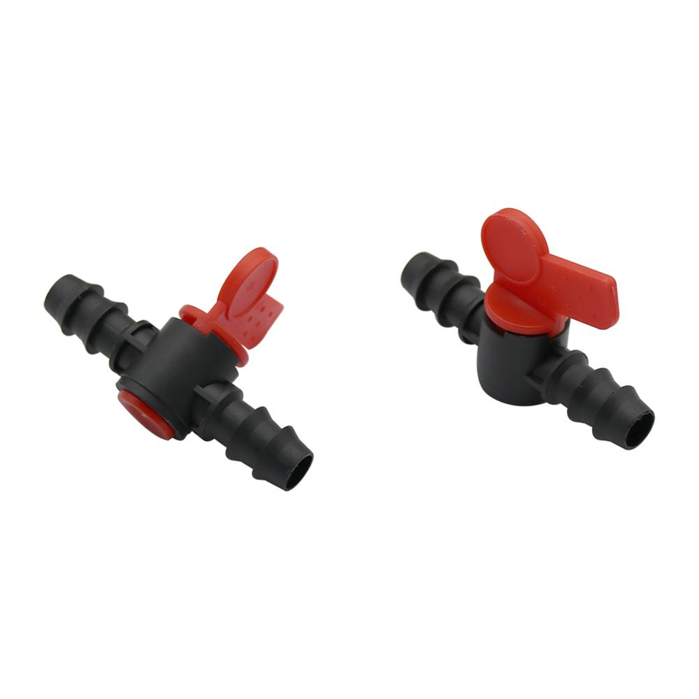 5 Pcs New Valve With Double Barb Irrigation Water Flow Control Hose Connection Size 13mm Used To Homebrew Drip Irrigation System