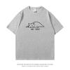 Not Today Simple Cat Cotton Printed Mens And Womens Personalized Tshirt Summer New Fashion Trend Loose Casual Tshirt