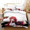 New Kawaii High School DxD Bedding Set Duvet Cover Sheet Printed Bed Set Pillowcase Bed Full Queen King Size Comforter Bedroom