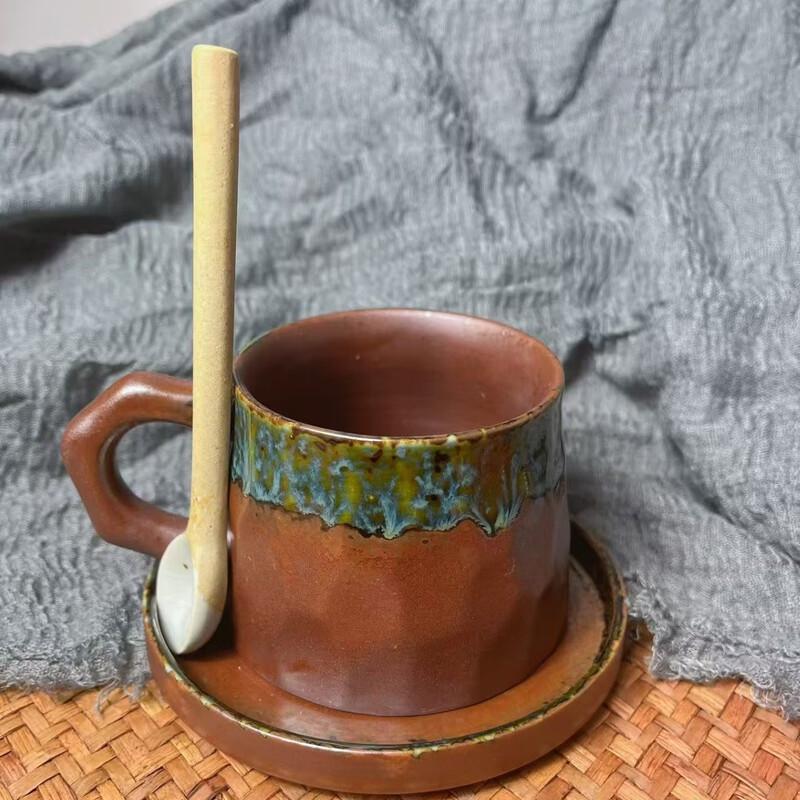 

OLOEY Retro Ceramic Kiln Glaze Coffee Cup Set
