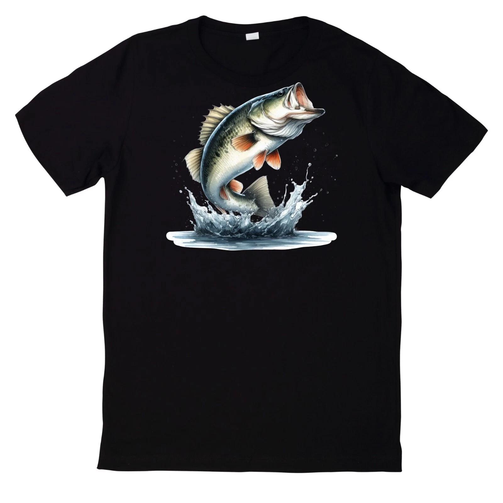 T-Shirt Lustiges Angler Fisch Motiv XXL