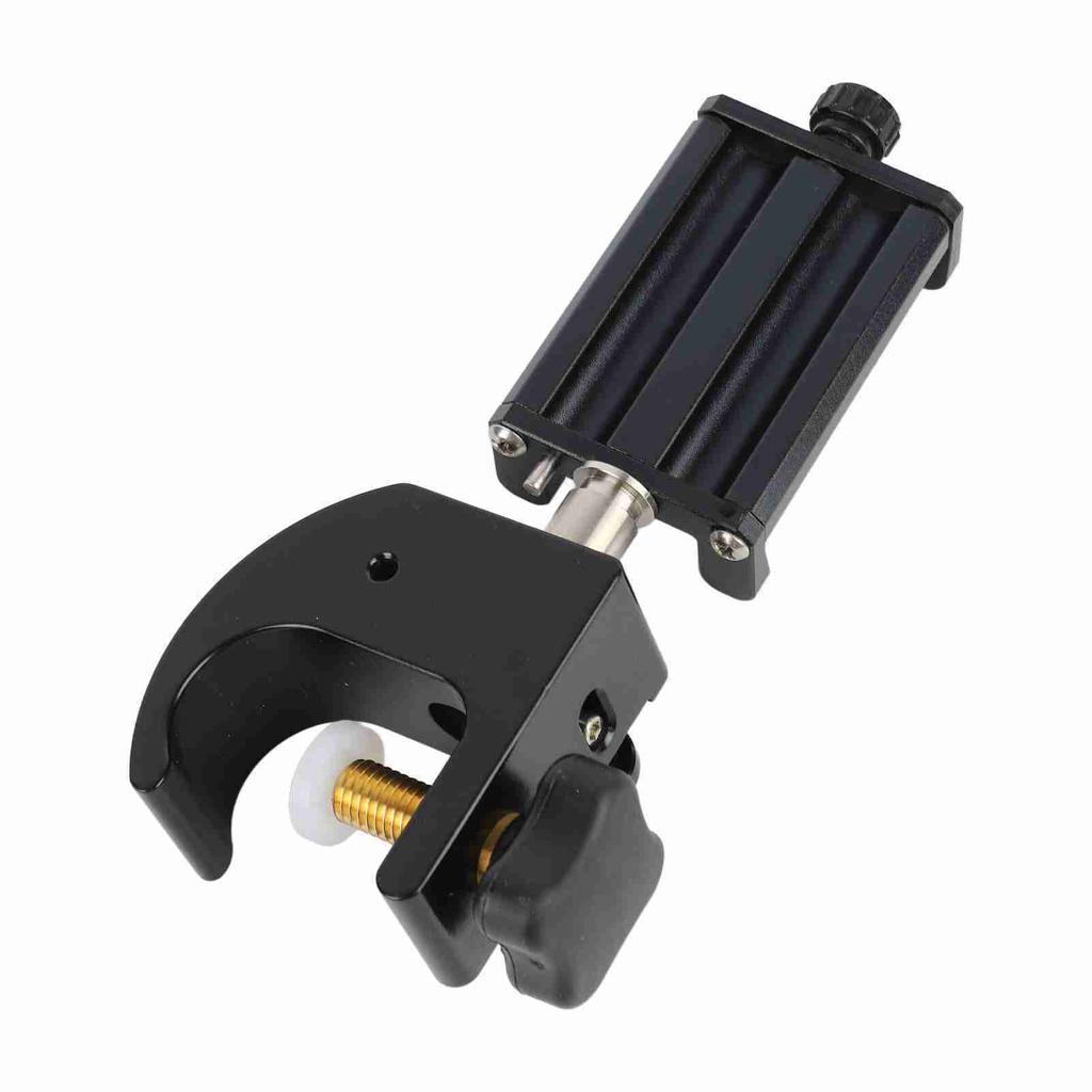 Data Collector Pole Clamp with Compass and Phone Holder Universal Portable GPS RTK Pole Clamp