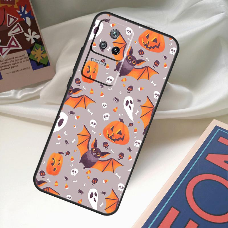 Halloween Vampire Bats Funda For POCO M6 Pro X3 X4 X5 X6 M5s F3 F5 Xiaomi 13T Pro 12T 11T 12 13 Lite 14 Ultra Case