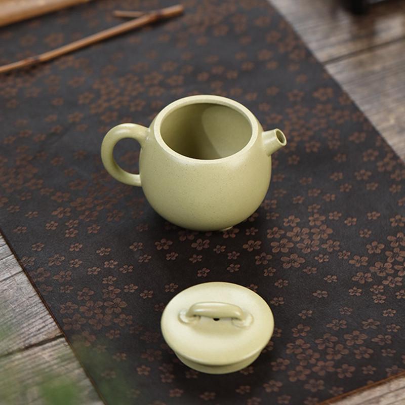 190ml Authentic Yixing Purple Clay Teapot Master Handmade Tea Pot Tea Infuser Raw Ore Green Mud Kettle Chinese Zisha Tea Set