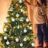 Christmas Baubles Ornaments Reusable Silver Ornaments 20X Shatterproof Christmas Tree Pendant Ball Charm Accessories Assorted