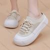 Comemore Mesh Breathable Sneaker Slippers for Women Soft Sole Women's Shoes Summer Casual Platform Slip on Baotou Half Slides