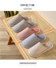Four Seasons Cotton-Linen Closed Toe Slippers for Indoors - Unisex Home & Guest Footwear